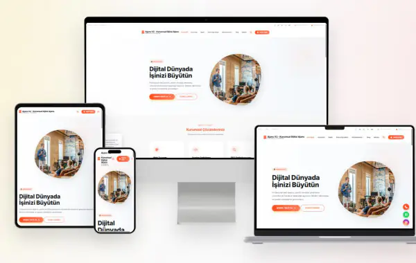 Modern Dijital Ajans & Freelancer Website Yazılımı
