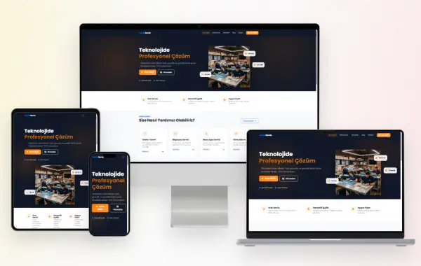 Teknik Servis Firması Kurumsal Website Yazılımı