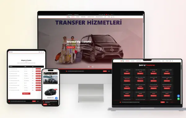 Havaalanı Vip Transfer Firması Website Yazılımı